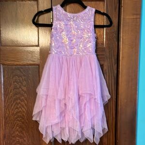 Zunie Lavender Sequin Party Dress